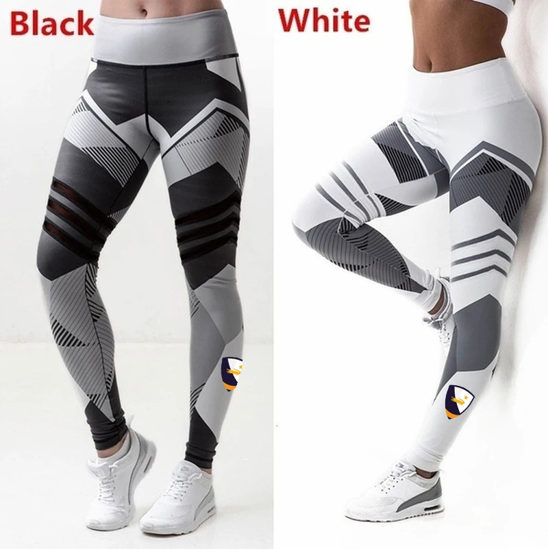 HDDHDHH Brand Printing Geometric Pattern Sports Leggings Women\'s Pants Sexy Tight Fashion Exercise Fitness Pants