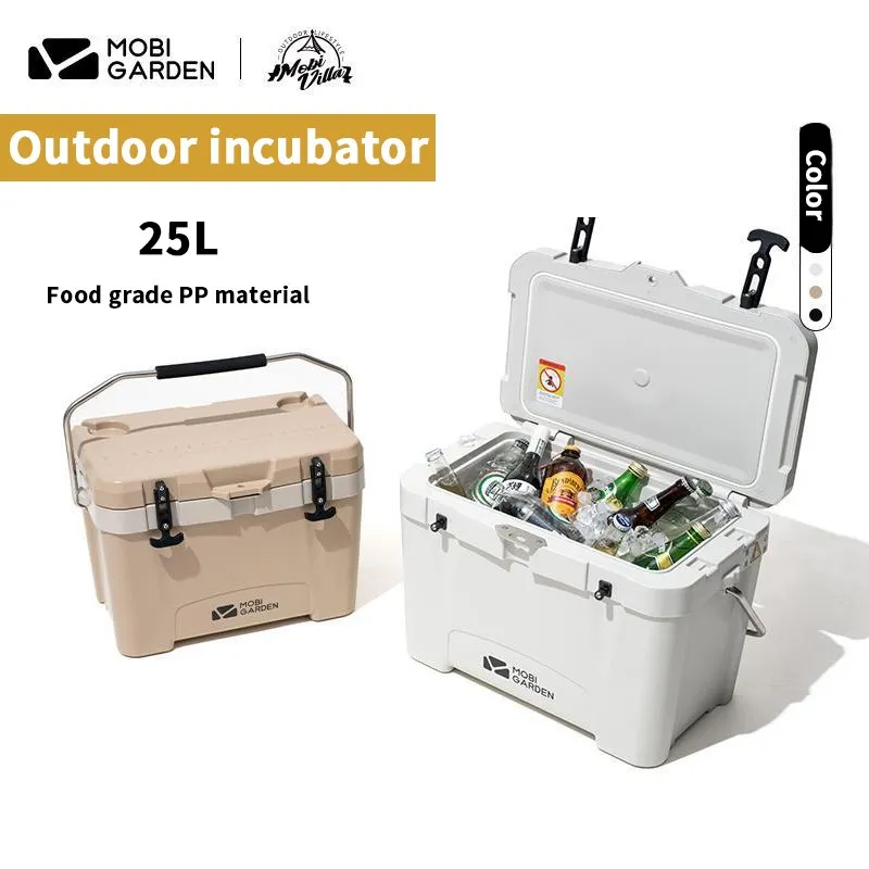 Imagem -02 - Mobi Jardim-outdoor Cooler Box Geladeira Armazenamento de Frutas Bebidas Preservação de Alimentos Viagem de Verão Família Camping Piquenique 25l