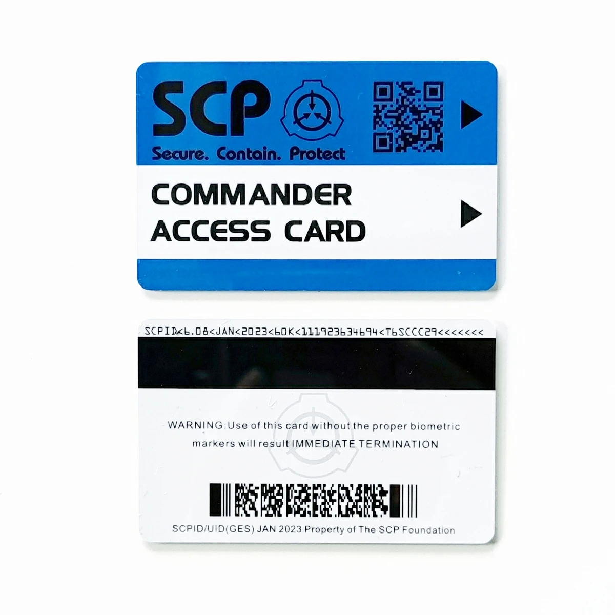 SCP ID keycard ,scp secret foundation cards,Special Logo Cosplay Access Grade Card GU-2552