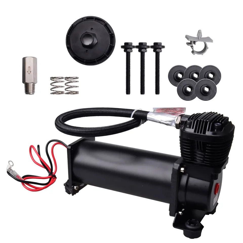 超静音12V カーエアサスコンプレッサー 3/8インチ 1/4インチ