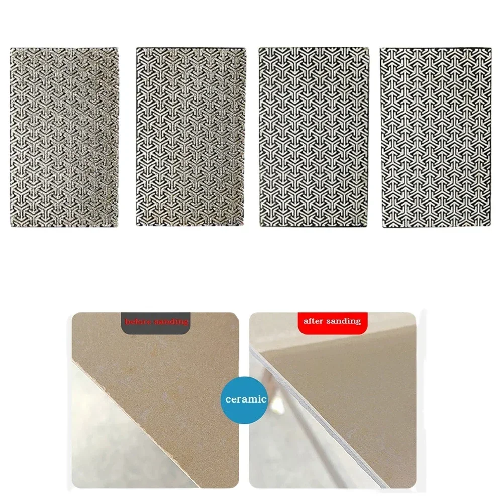 Hand Polishing Pads 60-400Grit Tile Glass Abrasive Grinding Block Pad Sanding Disc Woodwork Knive Grinding