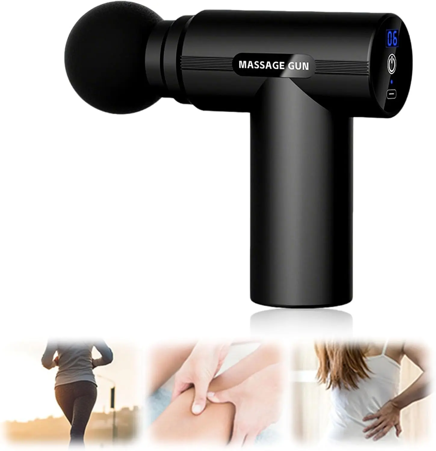 

Фасциальный массажный пистолет, электрический ударный пистолет-массажер для тела, шеи, спины, глубоких тканей, расслабления мышц, фитнес-инструмент для плеч