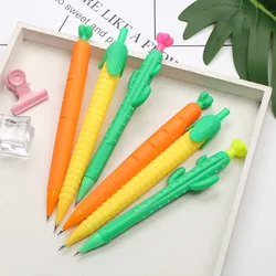 0.5mm 0.7mm Kawaii Carrots Cactus Mechanical Pencil Automatic Pencils School Office Supplies Drawing Writing Smooth Cute Gift