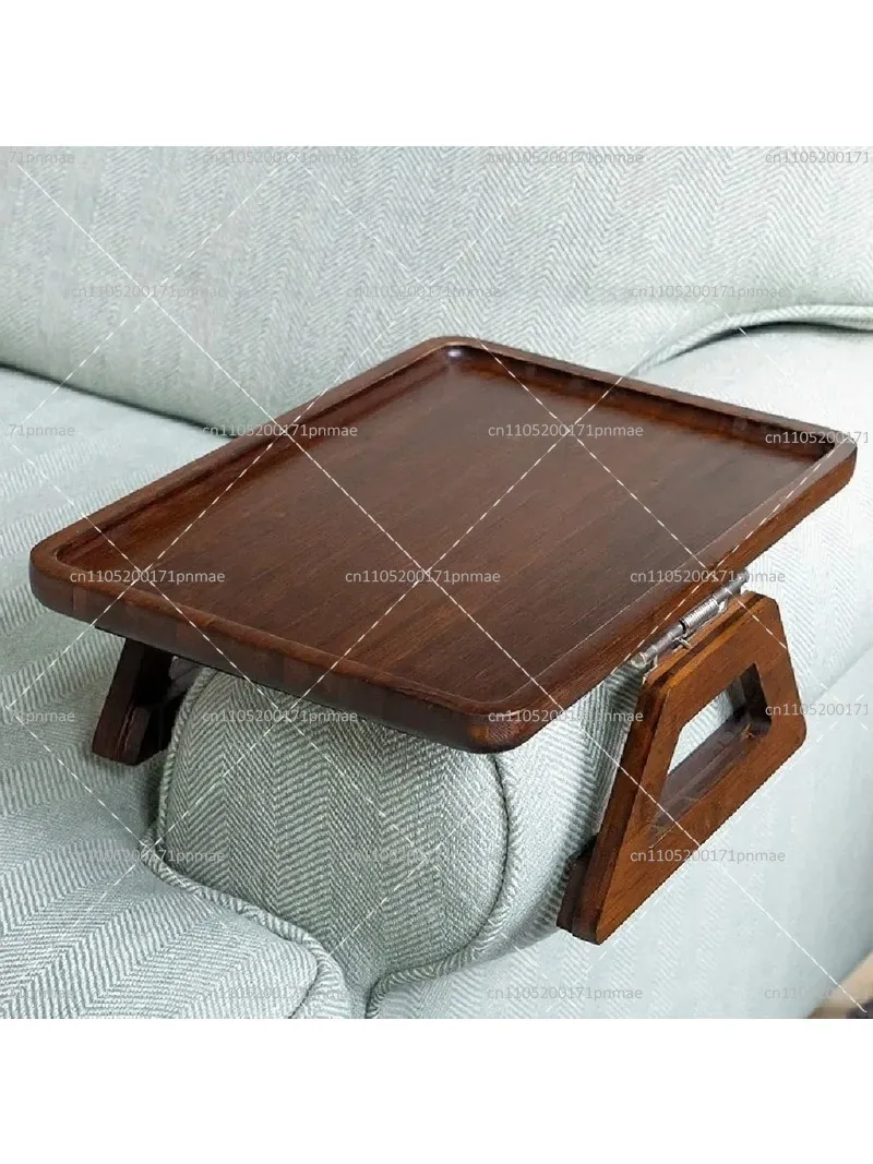 Rectangular Sofa Armrest Tray Clip On Cupboard Coffee Table Portable Side Table for Couch