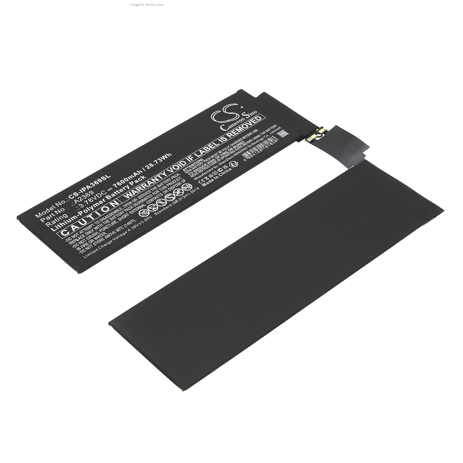 Replacement 3.78V 7600mAh Battery for Apple iPad Pro 11 3rd Gen 2021 4th Gen 2761 2762 A2301 A2369 A2377 A2435 A2459 A2460 A2759