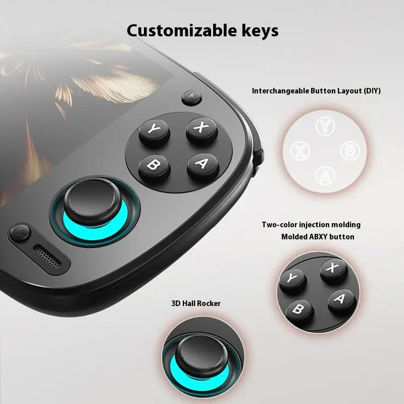 Retroid Pocket 5 SD865 5,5 polegadas Oled HD Tela Bluetooth 5.1 Android 5000mAh Bateria Android Console de jogos portátil