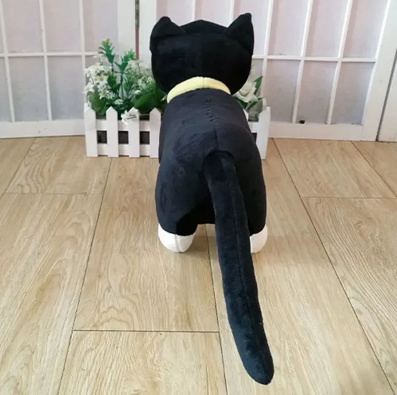 Anime Morgana Mona pluszowe zabawki czarny kot figurka lalka 35cm Cosplay wypełniająca poduszkę na prezent