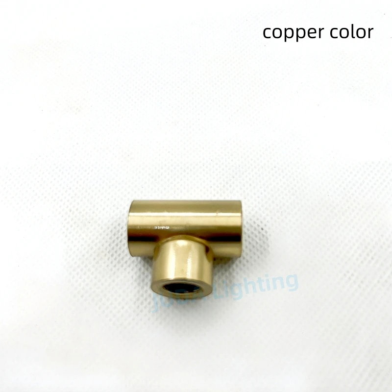 

M10 Lamp Tooth Tube Internal Tooth Three-way Adapter Metal Trident Connector Iron Piece Connection For Pendant Light Desk Lamp