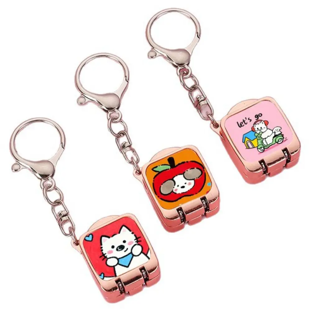 Creative Mini Folding Nail Clipper Portable Cute Nail Nipper Keychain Cartoon Ergonomic Nail Clipper Key Ring Travel