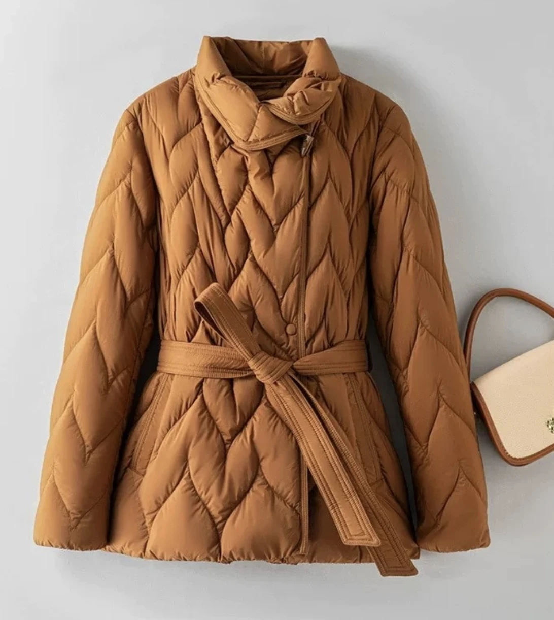 

Autumn and Winter New European Fashion Women's Down Jacket Slim Fit 90 White Duck Down Jacket