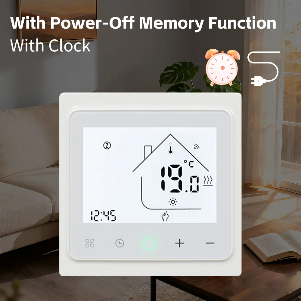

Умный термостат Tuya Wi-Fi для подогрева пола, умный термостат Tuya, Wi-Fi 220 В, напольный термостат, регулятор температуры, голосовой Alexa
