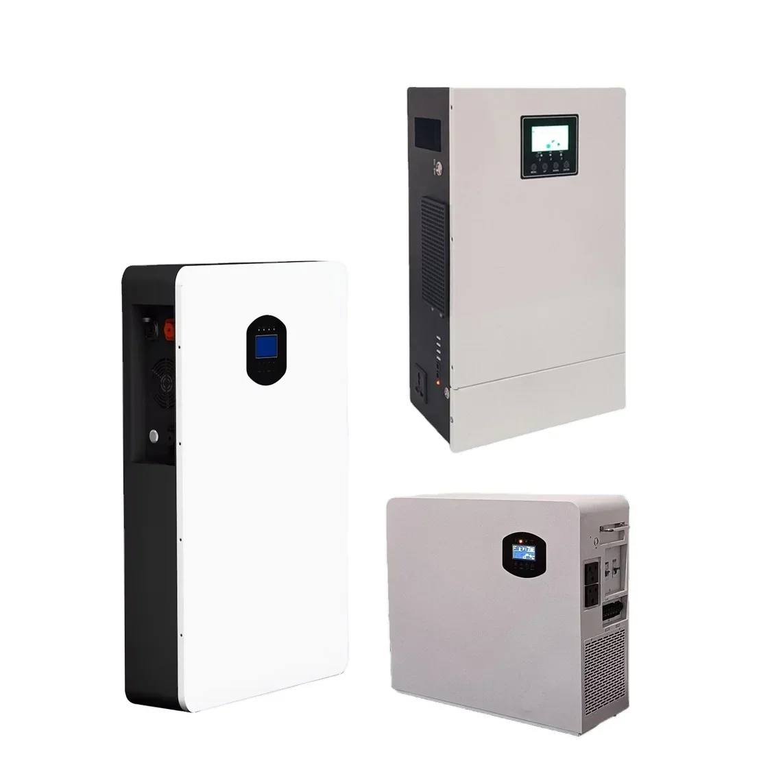 Oem Odm Alles-In-Een Ess 1kw 3kw 5kw 5kwh Inverter Batterij Lithium Batterijen 51.2V 48V 100ah Thuis Zonne-Energie Systeem