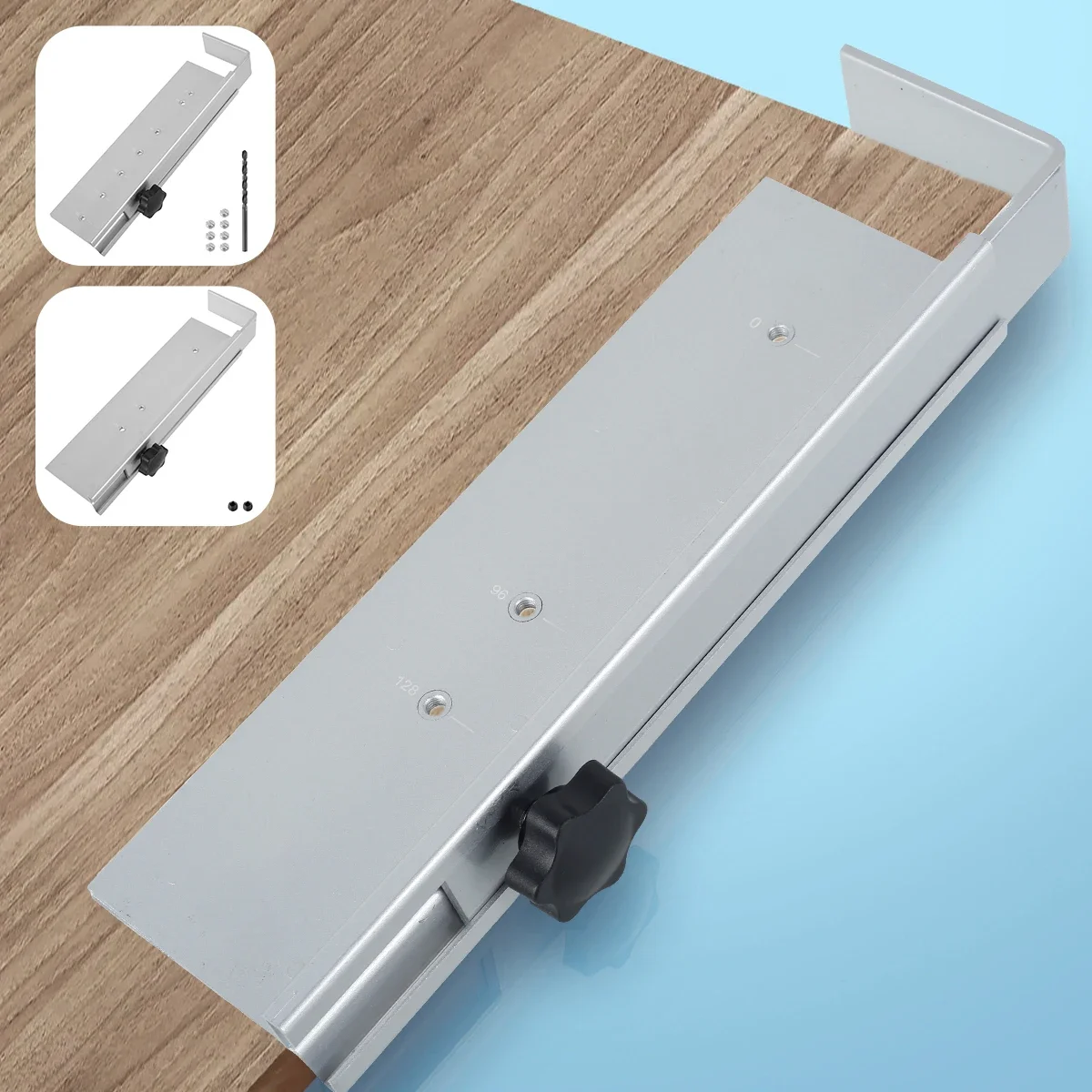 2/6 Holes Cabinet Jig Drilling Positioner Punch Locator Drill Guide Adjustable Cabinet Jig Tool Telescopic Drilling Positioner