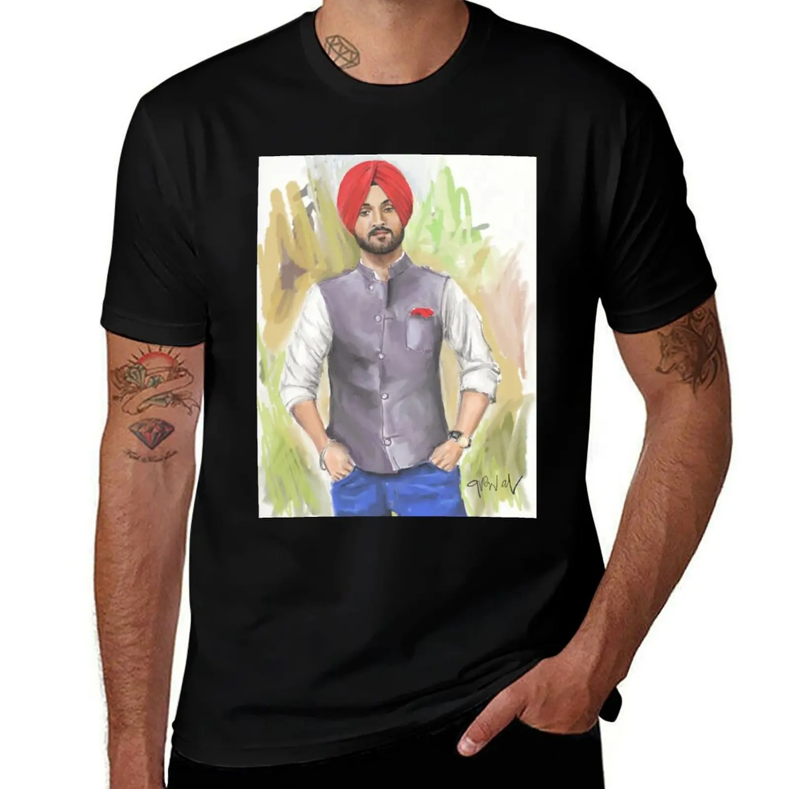 

DILJIT DOSANJH T-Shirt man t shirt graphic funny t shirts man T-Shirt