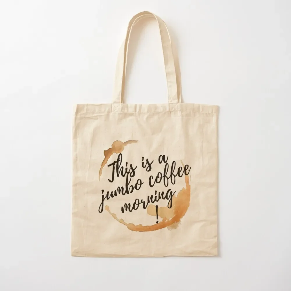 this is a jumbo coffee morning stain Tote Bag shopper bag woman Women's beach bags tote bag