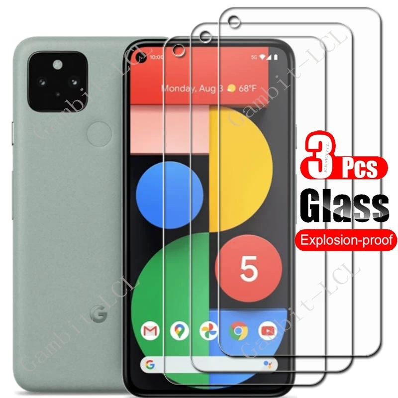1-3PCS Tempered Glass For Google Pixel 5 Protective ON GooglePixel5 Pixel5 Pixel5a 5A 5G  Screen Protector Cover Film