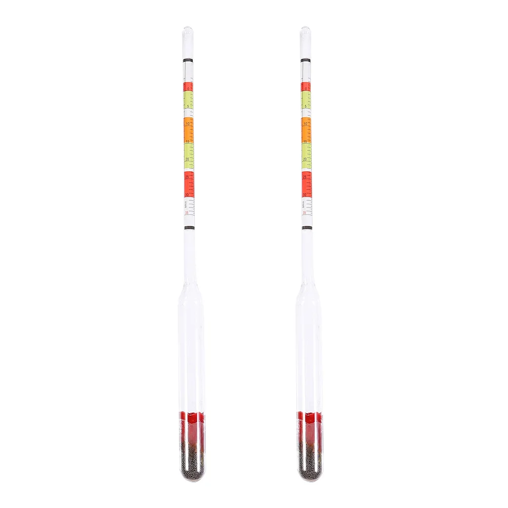 2 Pcs Three Range Hydrometer Making Probe Perlite for Plants Brew Beer Moisture Content Liquid Precision