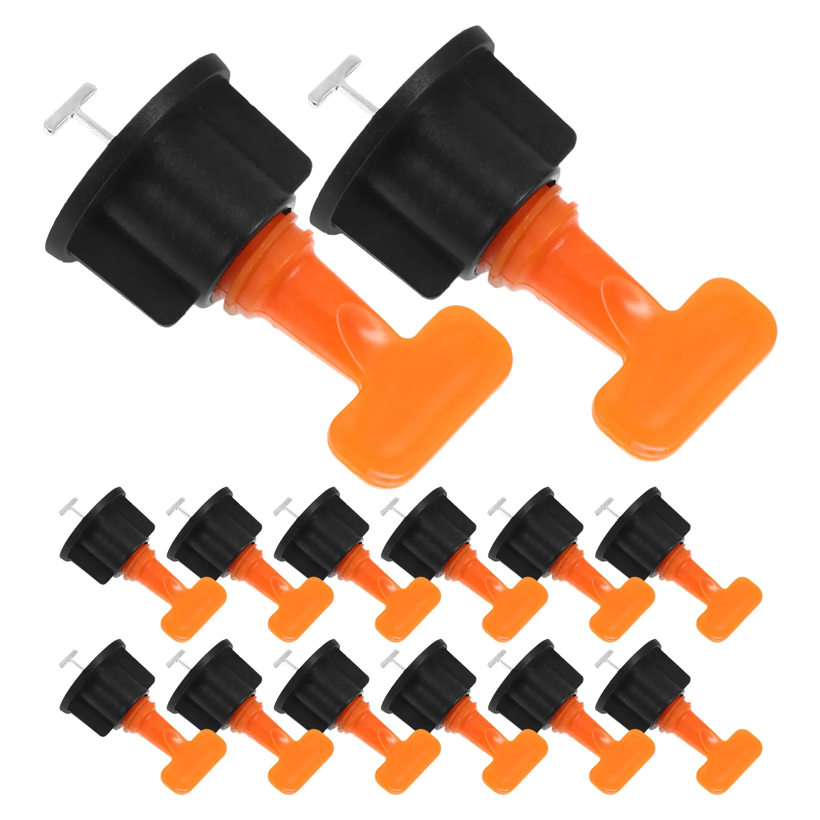 50 set T Reusable Leveling System Fast Installation Wear-Resistant Tile Spacer Wall Leveler Tile Auxiliary Tool Tiles Leveling