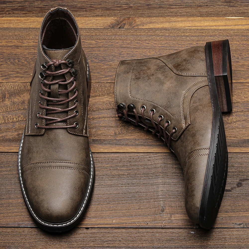Leather Boots 2026 Retro Brand - Guipure Lace Panel 评论和价格