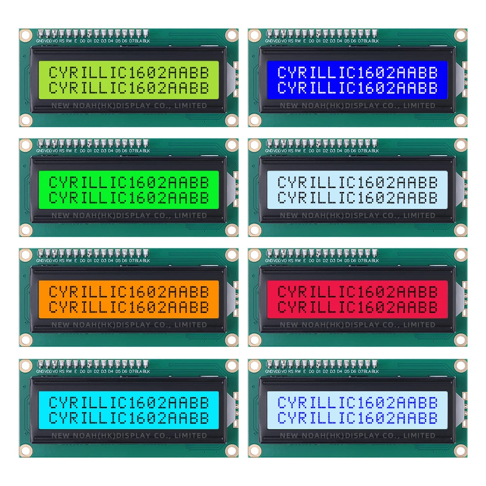 LCDディスプレイモジュール,16ピン,1602a iicアダプターボード,黒い文字,クラシックグレーフィルム,st7066u