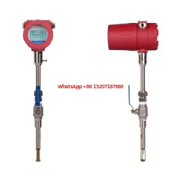 Insert type digital display gas air thermal mass flow meter with 4-20mA output