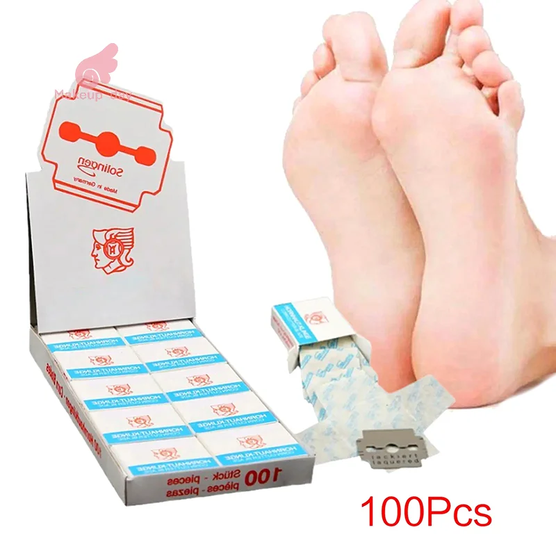 

100 Pcs Replacement For Dead Skin Remover Corn Remover Nail Art Tool Perfect Pedicure Blades Foot Care Tools