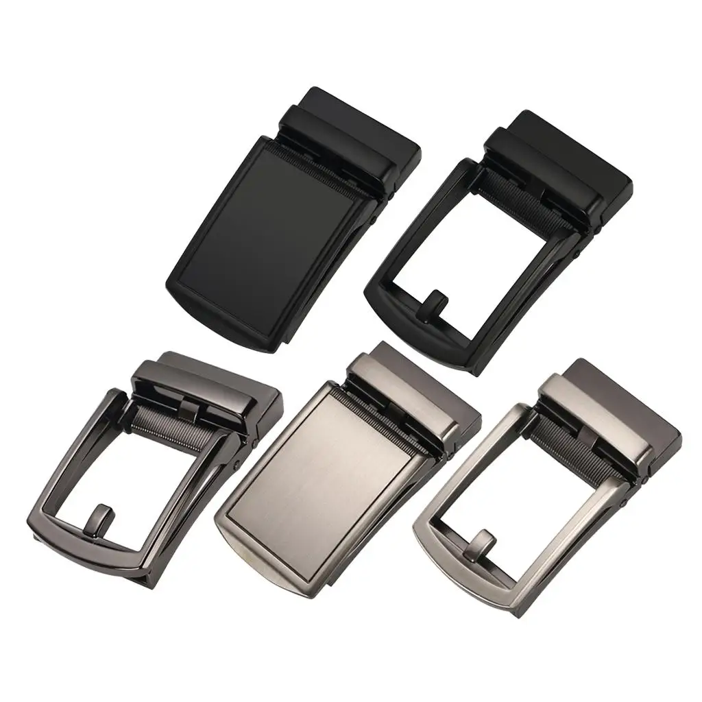 Men's Automatic Belt Buckle Metal Ratchet Belt Buckle for Leather