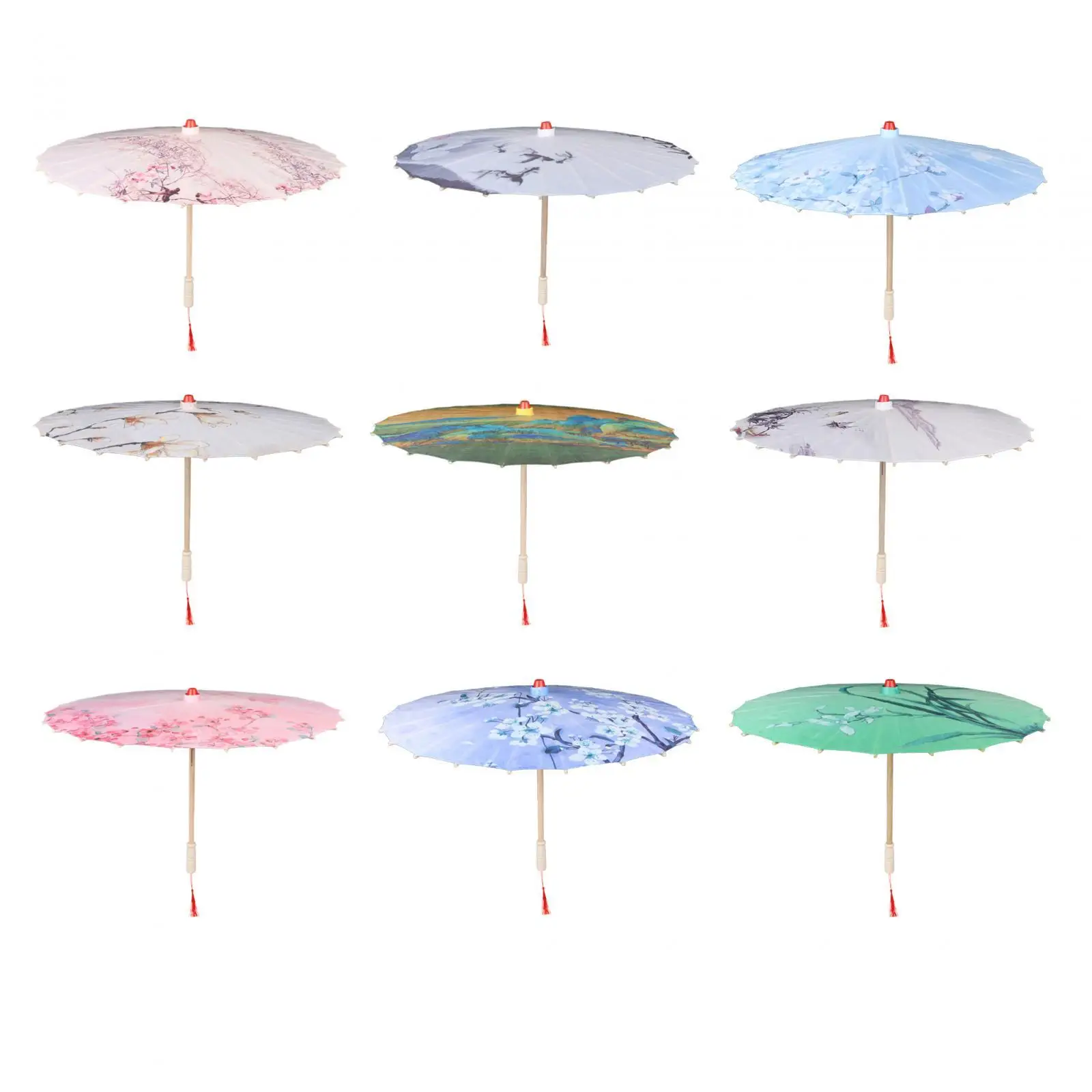 Handmade Oiled Paper Umbrella Ancient Dance Umbrella Handmade Oriental Style Oil Paper Parasol