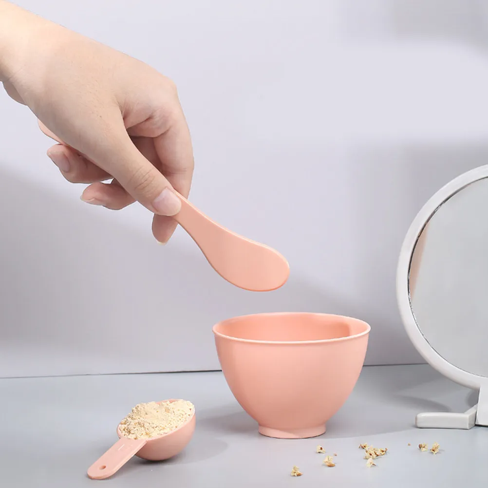 

1Set Multi-Functional Facial Mask Bowl Kit DIY Mask Mixing Rod Set Anti-Drop Beauty Salon Tool Convenient Use Beauty Salon Bowl