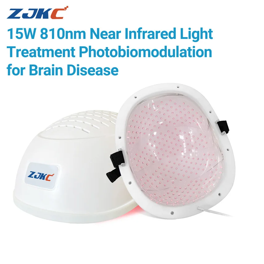 

ZJKC 810nm Therapy for Stroke Patients Led Helmet Red Infrared Light Brain Photobiomodulation Treatment for Depression Alzheimer