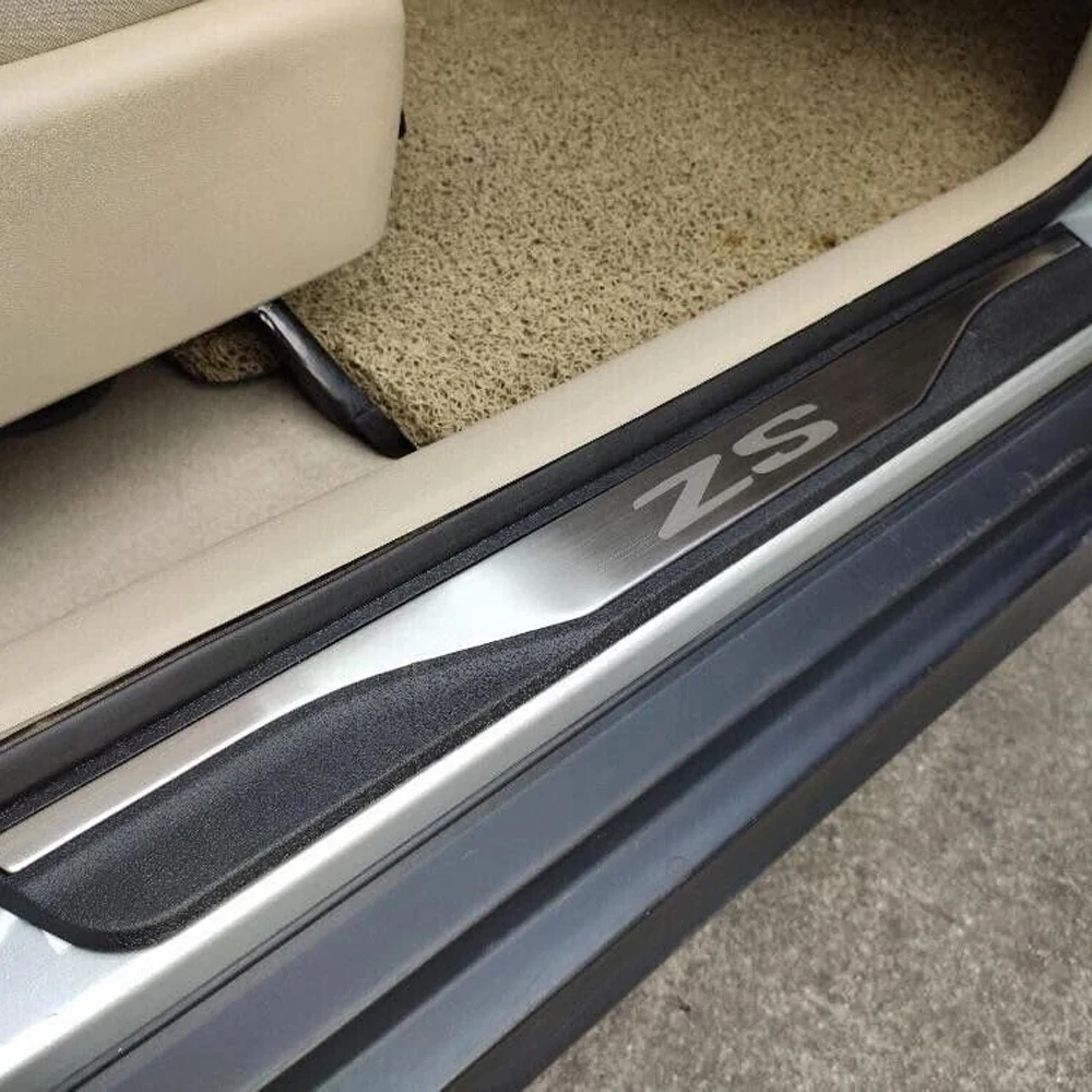 Für MG ZS 2024 2025 2026 Autozubehör Türschwellenleisten Trittschutz Pedalschutz Styling Auto-Schwellenaufkleber 4 Stück – Detail 2