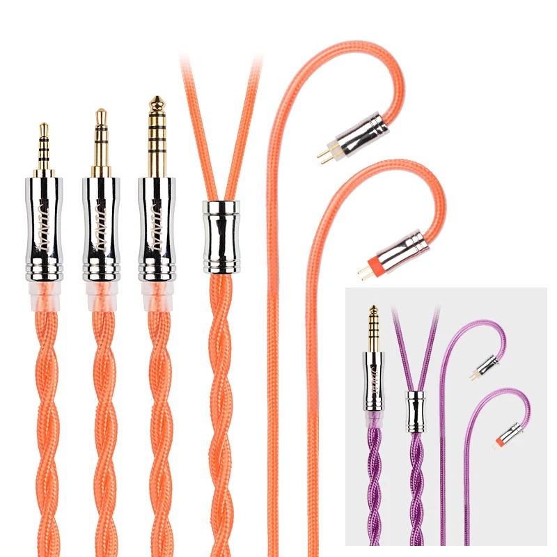 NiceHCK JIALAI JLH3 Silver Plated OCC+OCC Mixed HiFi Earphone Cable 3.5/2.5/4.4mm MMCX/QDC/0.78 2Pin For EDX Pro ZSN CRA ZERO