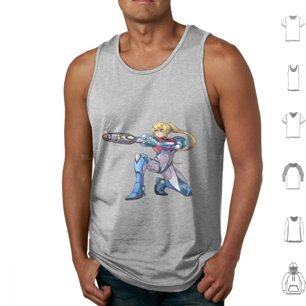 Metroid Dread – Samus Aran Metroid Dread Tank Tops Print Cotton Metroid Dread Metroid Dread Metroid Dread Metroid Dread