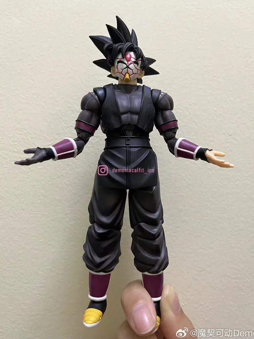 Dragon Ball Figures Demoniacal Fit Zamas Son Goku Action Figures Shf Black Goku Pinkzamasu Figure Pvc Model Doll Christmas  gift