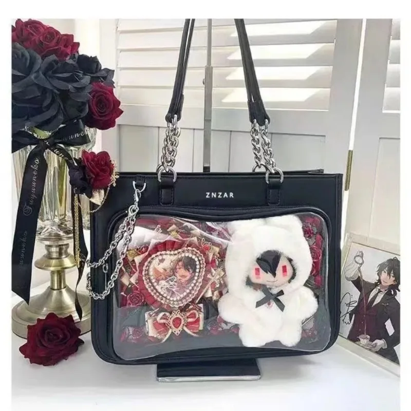 

New Original Design Girl Y2K Single Shoulder Tote Bag Street Trend Fashion Punk Ita Bag Personality Display Crossbody Bag