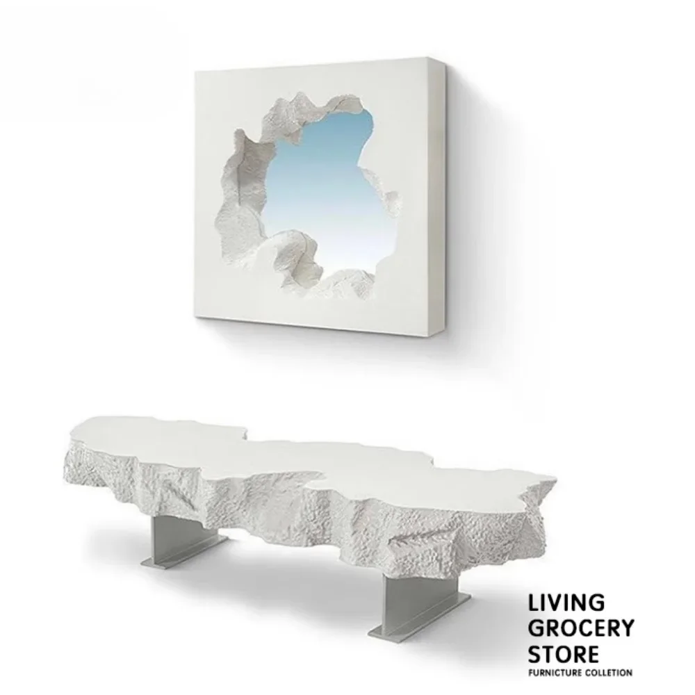 

exquisite craftsmanship Modern Modern Rock Designer Shoe Changing Bench Bedside Decorative Foam Irregular Low Bench