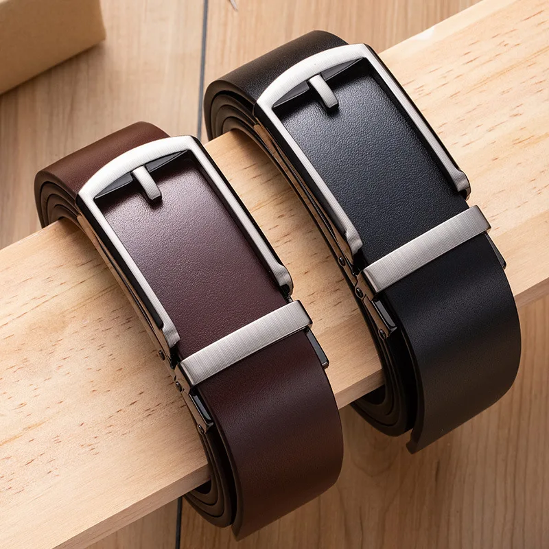 

New Leather Belt Men Designer Belts Men High Quality Cinturones Hombre Ceinture Homme Cinto Strap 3.5cm Automatic Buckle Belt