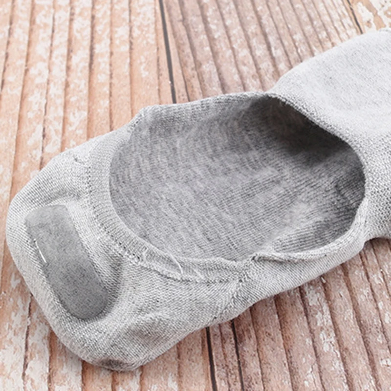 1 Pair Summer Men's Socks Casual Boat Socks Solid Color Breathable Comfortable Soft Men Floor Sock Non-slip Low Cut No Show