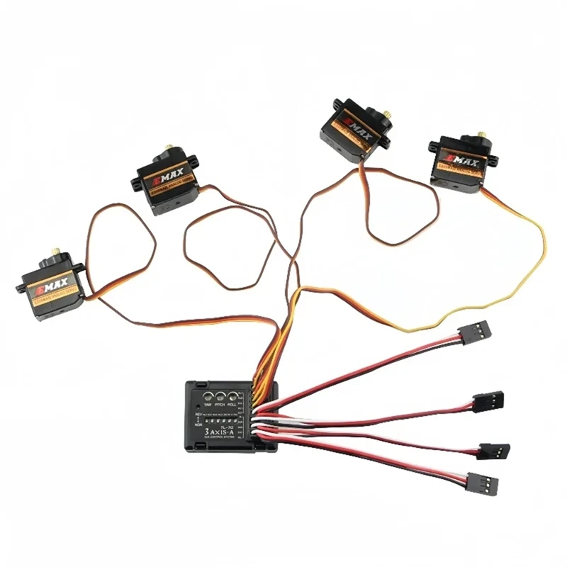 TL70 3- Gyro Flight Controller - Auto Balance Stabilizer for RC FPV Drones, Helicopters Fixed-Wing Airplanes-A12I