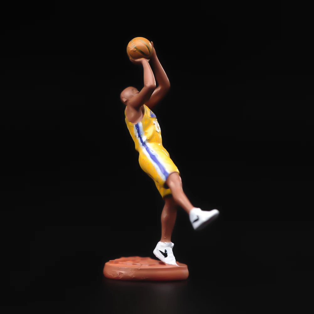 1/64 Manual Handmade Paninted Basketball star Action Figure Doll Fit Sand Car Decoration Toys