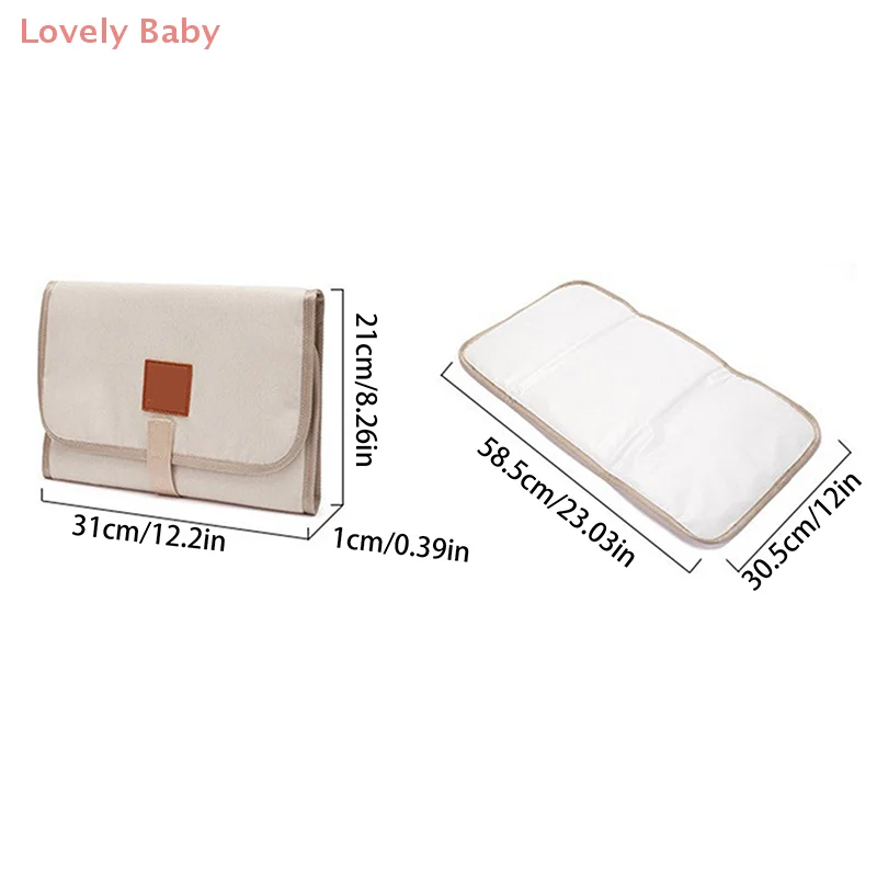 【BBS】وسادة تغيير الحفاضات المحمولة، سجادة تغيير حفاضات الأطفال القابلة للطي المقاومة للماء، سجادة تغيير حفاضات السفر للطفل