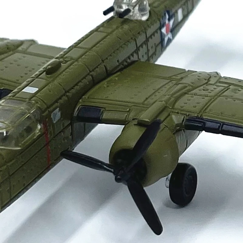 Diecast 1:200 Scale American B-25 Bomber Original Finished Alloy Airplane Model Simulation Static Collectible Toy Gift