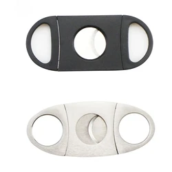 Black Cigar Cutter Stainless Steel Sharp Cigar Cutter Manual Cigarette Breaker Cigar Accessories Wedding Party Souvenir Gifts