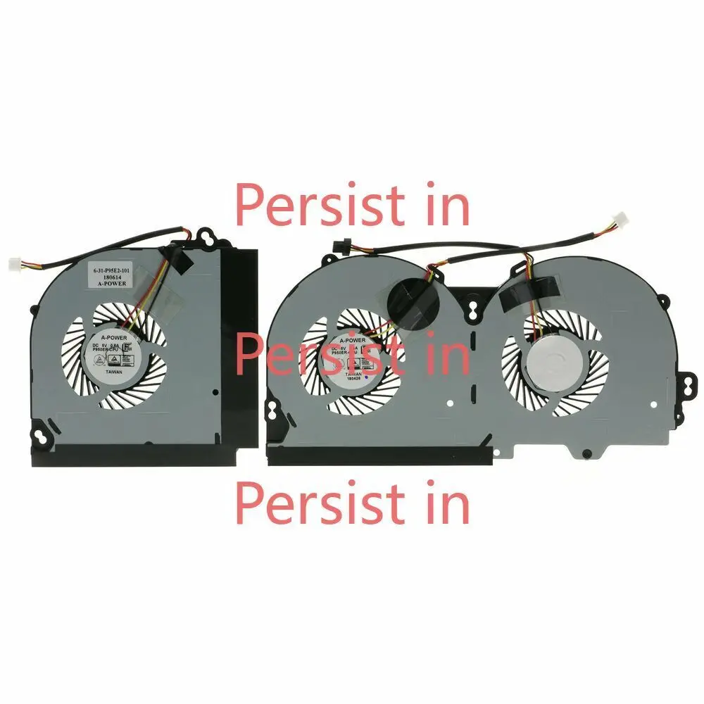 CPU & GPU Cooling Fan For Clevo P950 P950HR P950ER T97 T96E T800 3pin 4pin DC5V