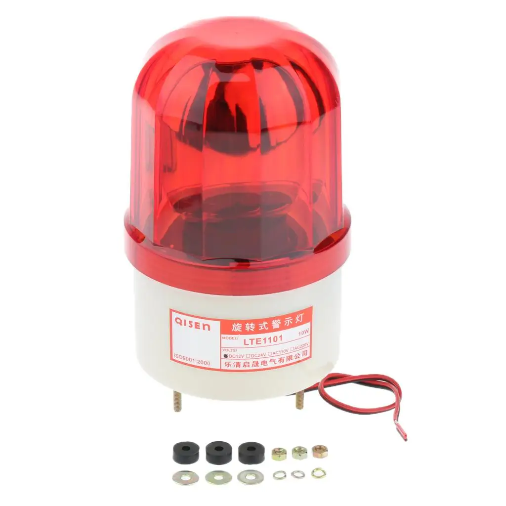 Small Round Flashing Alarm Light Wireless Rotating Beacon LED Lamp for Factory Workshop Emergency Automation Machines