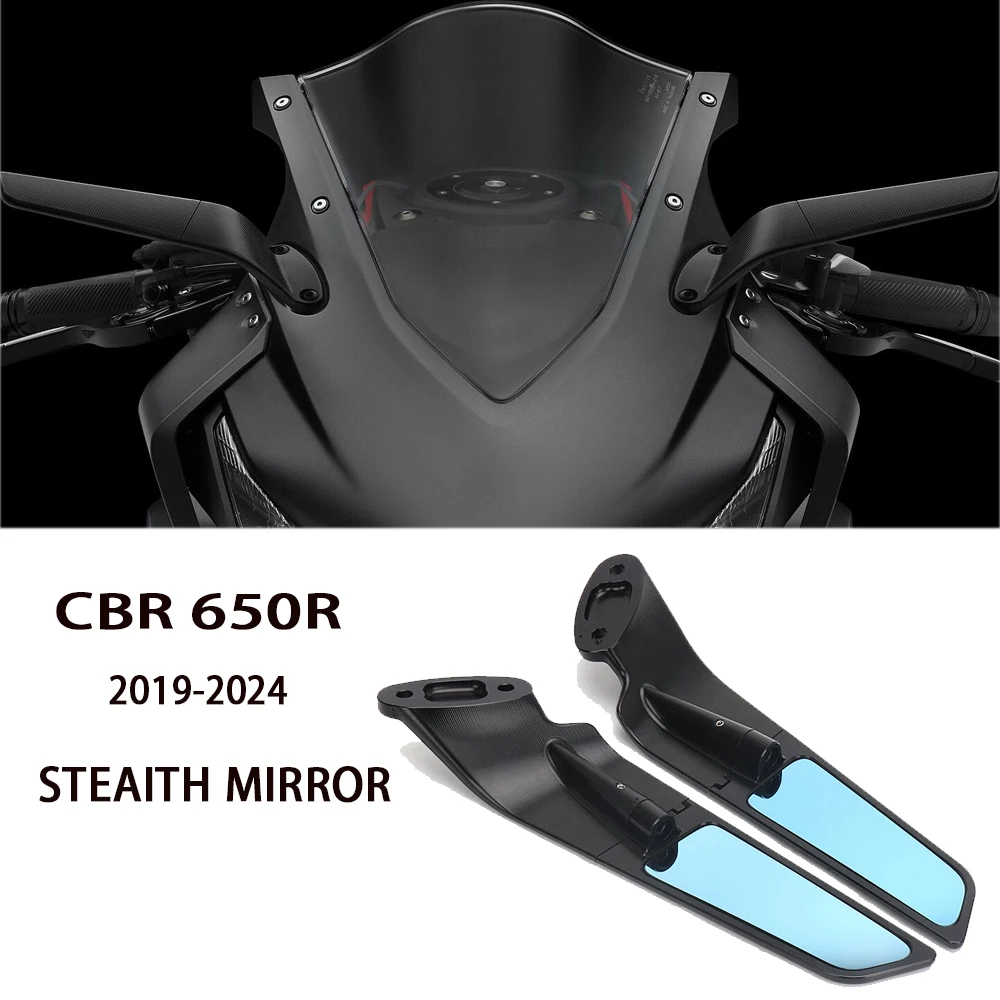 

for Honda CBR 650 R Accessories cbr650r CBR 650R 2019 - 2024 Blue Anti-glare CNC Aluminum CBR650R Motorcycle Stealth Mirrors