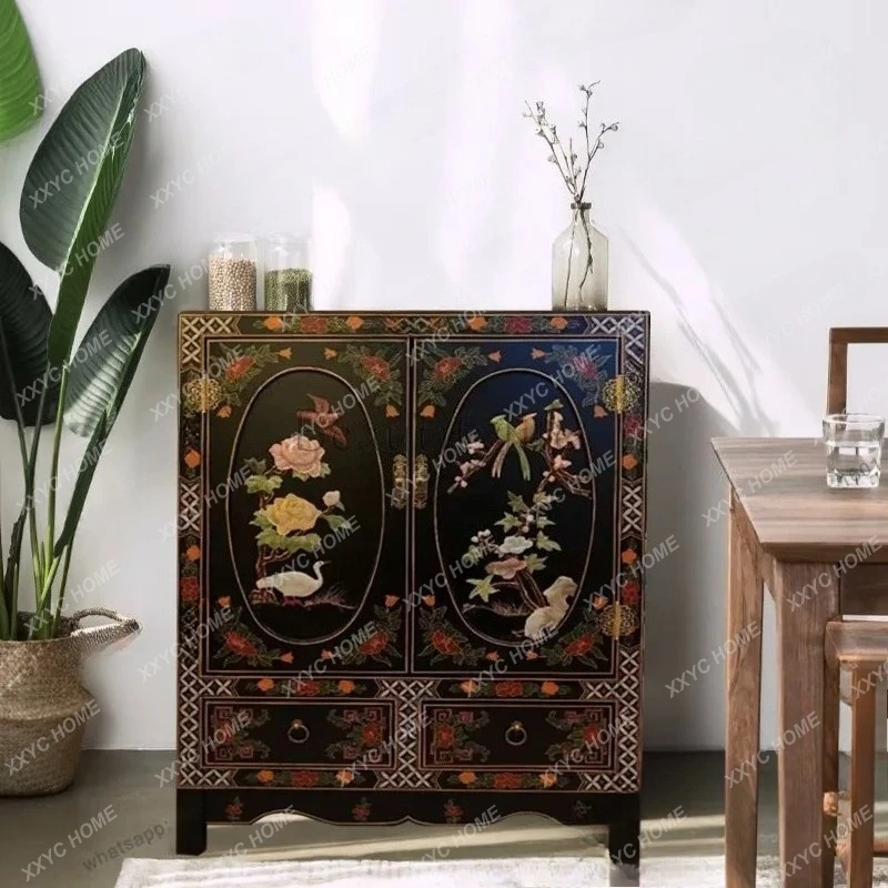 

L New Chinese traditional craftsmanship classical furniture home doorway entrance cabinet cabinets