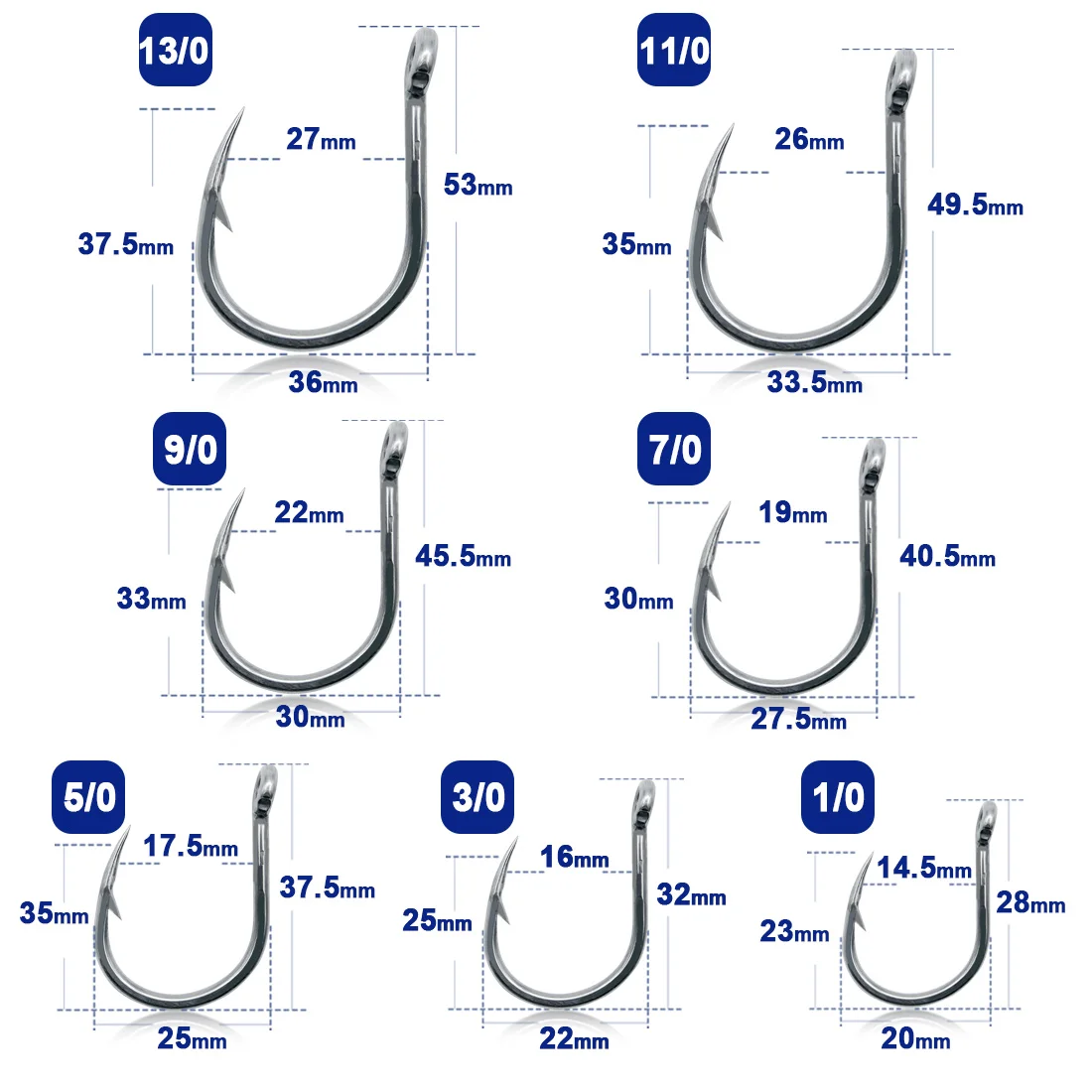 9KM Fishing Hook Saltwater 15~30Pcs Stainless Steel Heavy Duty Fishing Assist Hooks Big Carp Live Bait Jigging Hook Barbed Hook