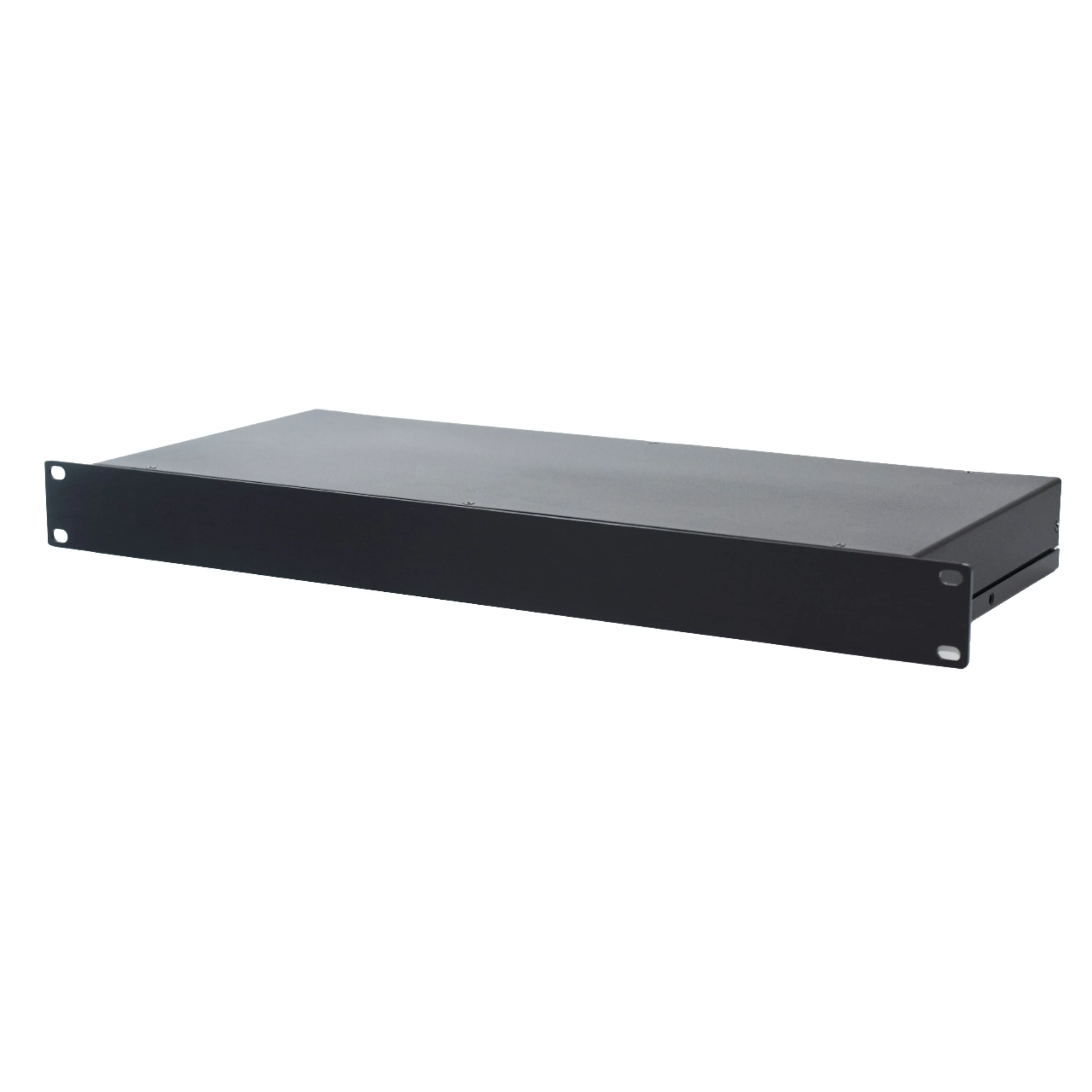 Metal 1U Fiber Optic Rack Mount Enclosure Fits 19-Inch Racks, Secure Fiber Management Solution