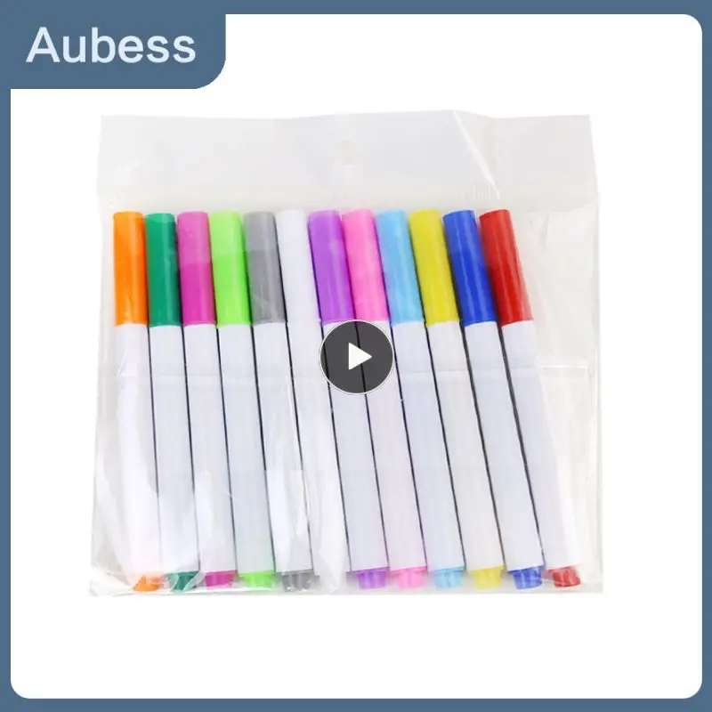 Water-soluble Liquid Chalk Non-dust Chalk Erasable Chalk Drawing Pen for  Black Board Whiteboard Glass Tiles 12 Colors